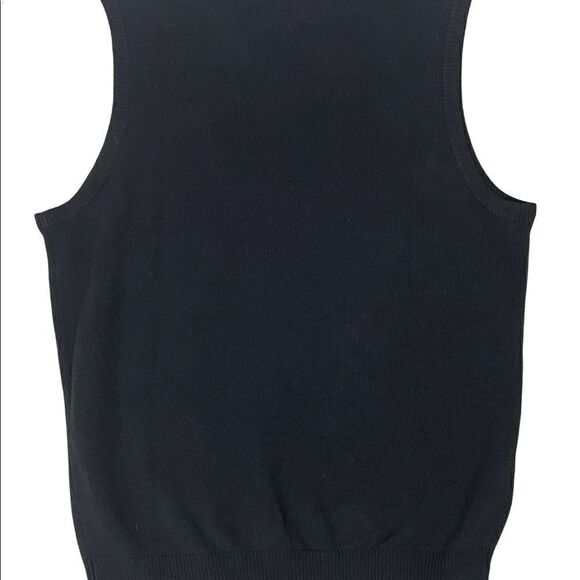 Baylor Bears Barefoot Campus Outfitters Black Sweater Vest golf Size Medium‎ - Picture 2 of 5
